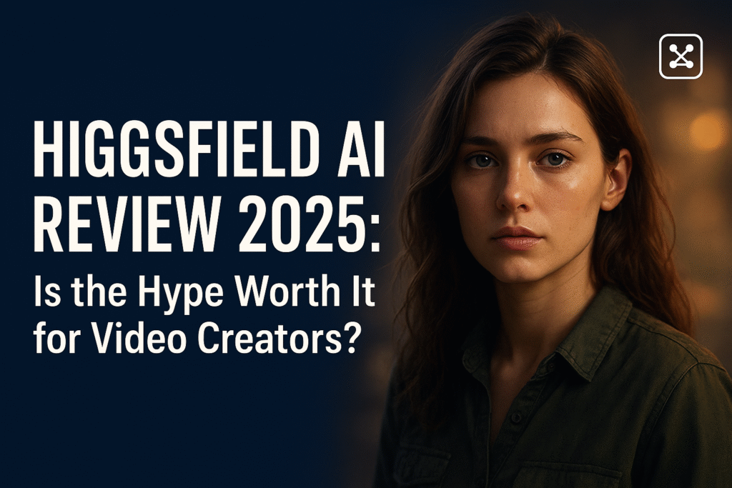 Featured image showing Higgsfield AI interface and cinematic video output for 2025 review